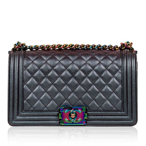 chanel reissue iridescent|iridescent medium boy bag chanel.